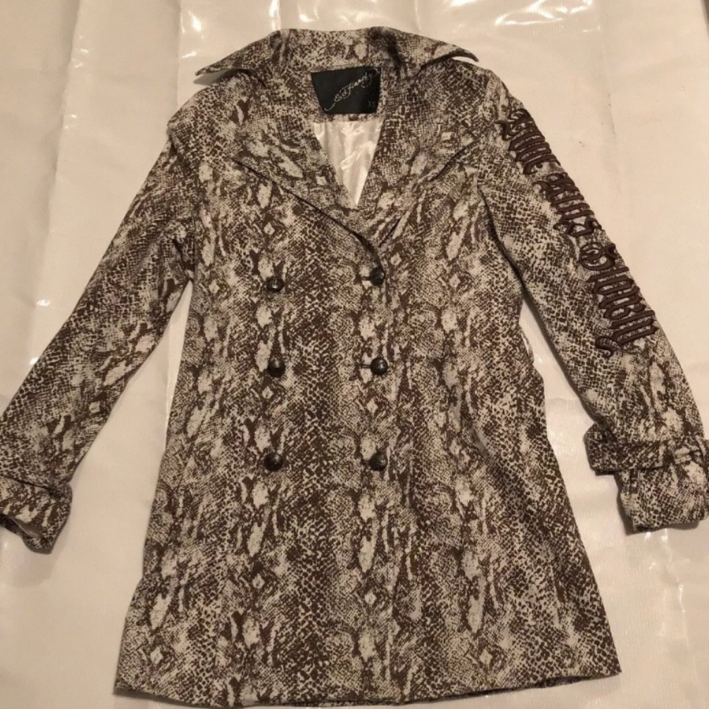 Vintage Ed Hardy Trench Coat
